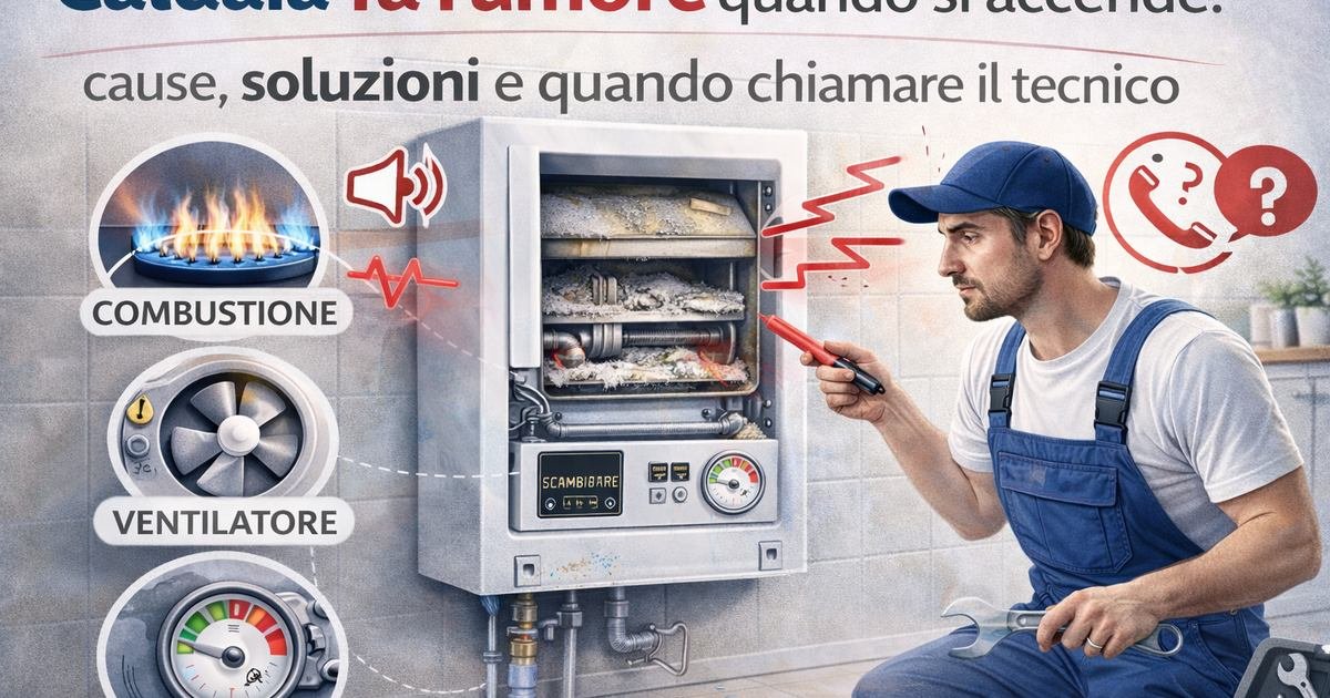 Caldaia fa rumore quando si accende: cause, soluzioni e quando chiamare il tecnico