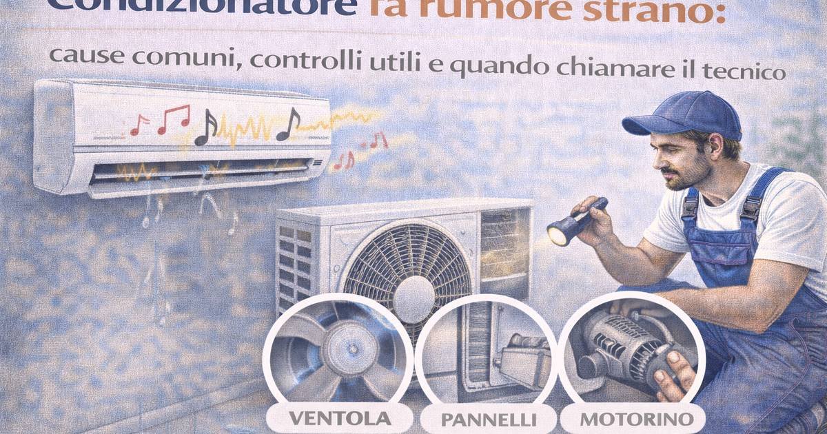 Condizionatore fa rumore strano: cause comuni, controlli utili e quando chiamare il tecnico