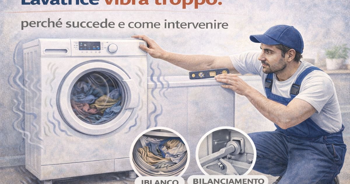 Lavatrice vibra troppo: perché succede e come intervenire