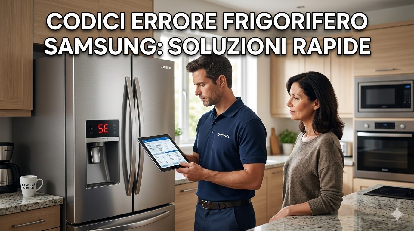 Codici errore frigorifero Samsung: cause più comuni e cosa fare