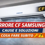 Errore CF Samsung condizionatore: significato reale, diagnosi tecnica e soluzione definitiva