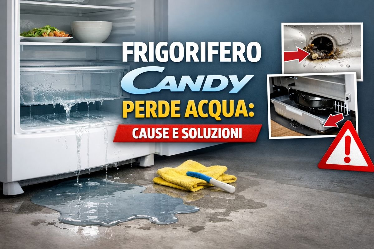 Frigorifero Candy perde acqua: cause, controlli utili e cosa fare