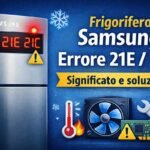 Frigorifero Samsung errore 21E / 21C: cosa significa, cause e come risolvere