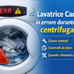 Lavatrice Candy va in errore durante la centrifuga: cause e soluzioni