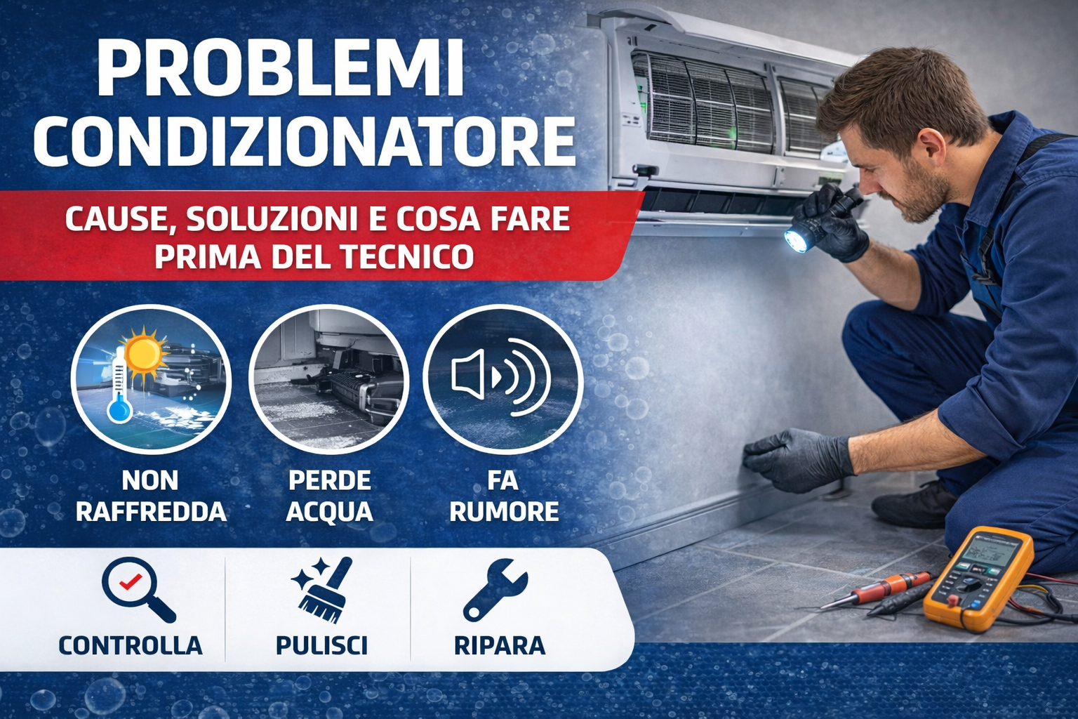 Problemi condizionatore: cause, soluzioni e consumi reali